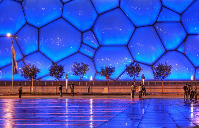 Водный Куб в Пекине, Китай авиатур