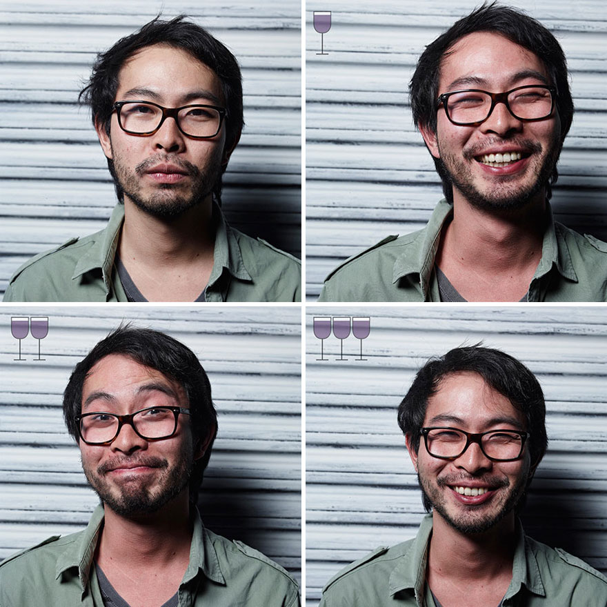 как люди выглядят после 1,2,3 бокалов вина