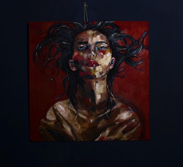 Картины от сердца: девушка из Белоруссии рисует картины грудью, и даже сделала портрет Лукашенко Картины от сердца: девушка из Белоруссии рисует картины грудью, и даже сделала портрет Лукашенко