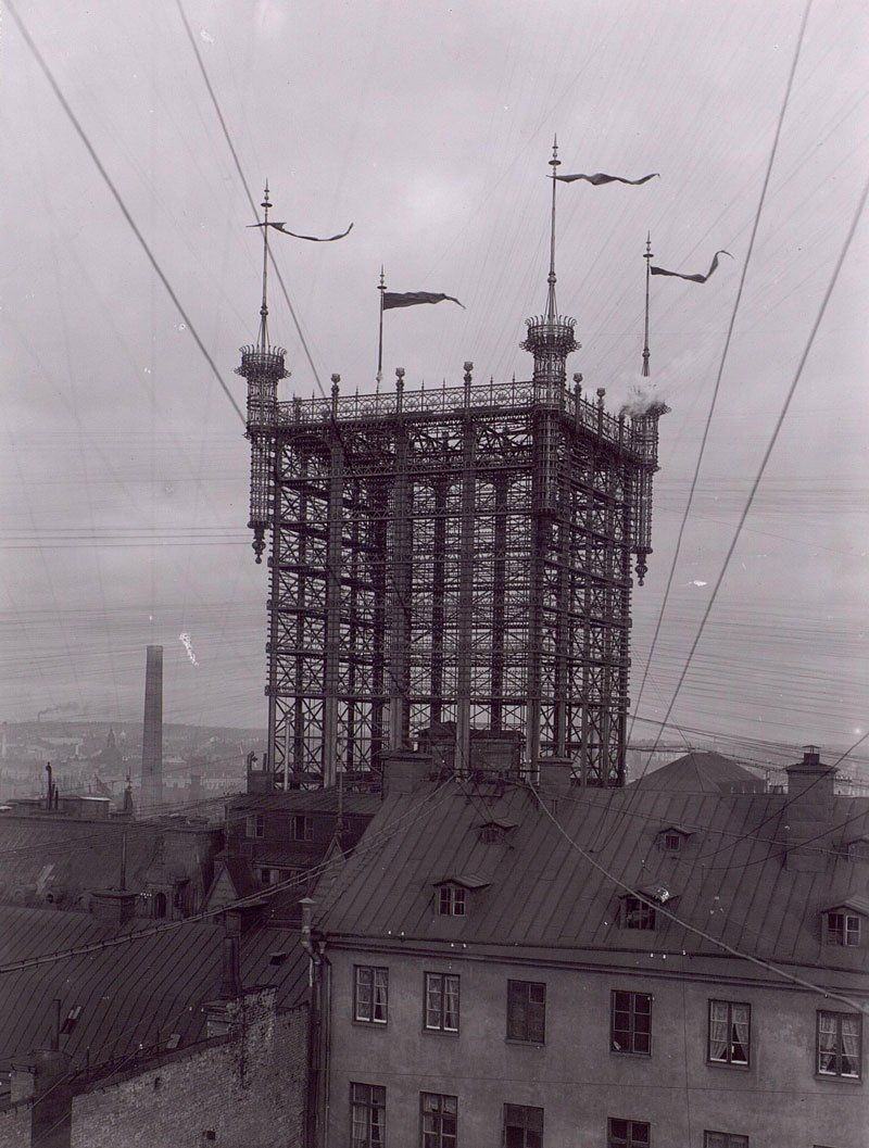 Телефонная связь прошлого века. Стокгольмская башня связи история, связь, телефония