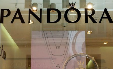 The Pandora logo is seen in jewellery shop in downtown Rome, Italy, August 7, 2018. REUTERS/Max Rossi