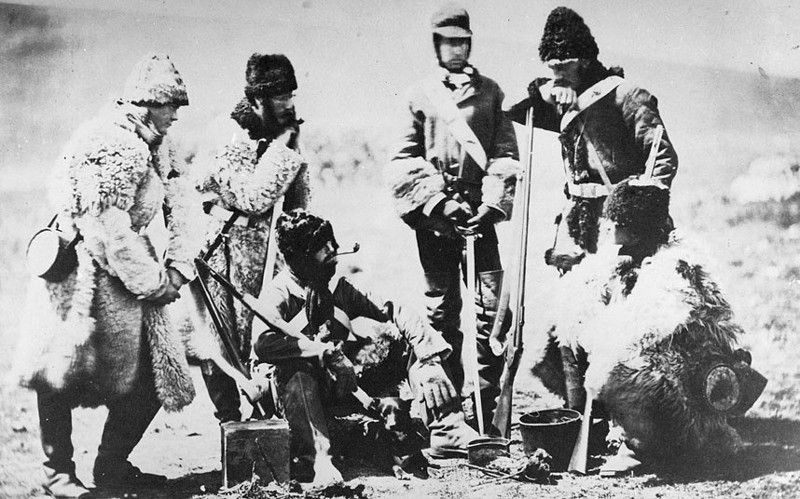 Английские пехотинцы из 77-го полка в Крыму, зима 1854 года. интересное, история, крымская война, поражение, факты
