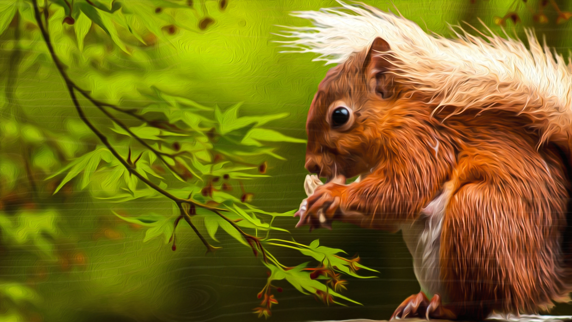 Девушка-фотограф из Великобритании заменила мать осиротевшим бельчатам