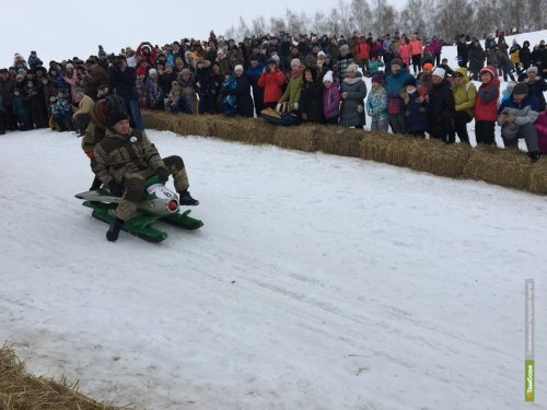 Первый тамбовский фестиваль креативных санок 