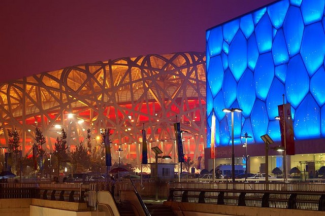 Водный Куб в Пекине, Китай авиатур