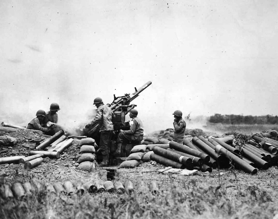 ​90-мм орудие M2. Подобно немцам, американцы применяли эти зенитки и по наземным целям - Промежуточный эксперимент | Warspot.ru