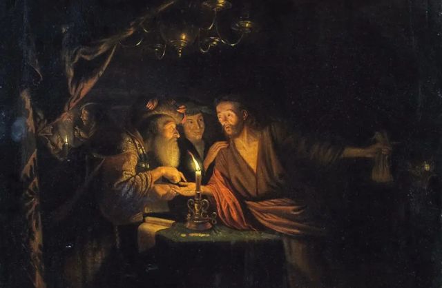 Годфрид Схалкен. Предательство Иуды (фрагмент)