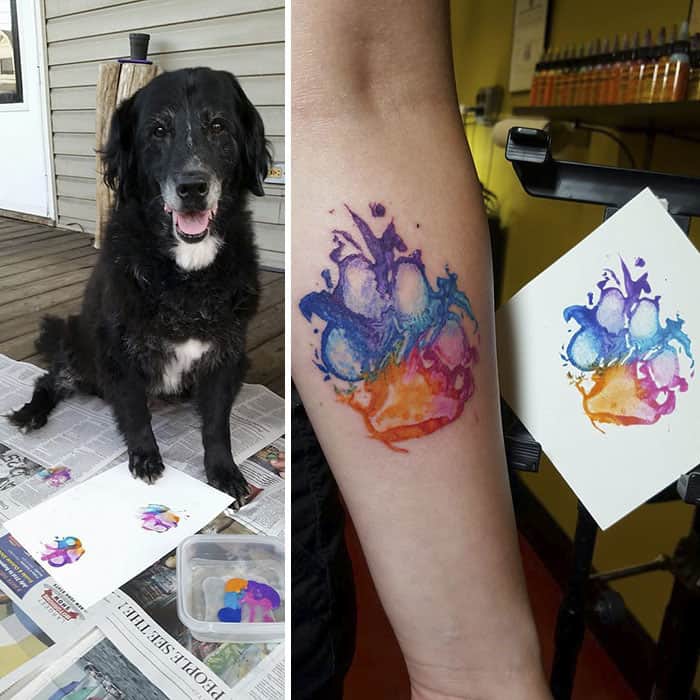 Dog Paws Tattoos
