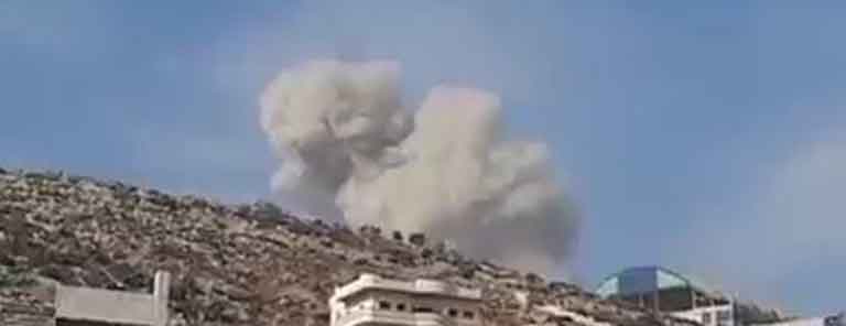Российские военные уничтожили базу иностранных наемников на севере Сирии (видео)