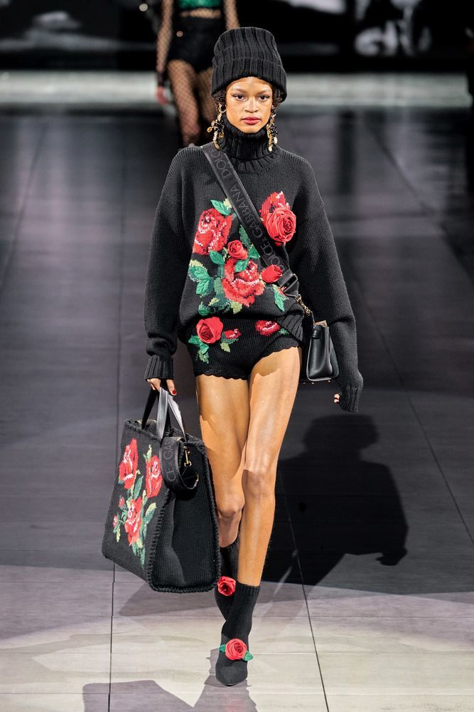 Dolce & Gabbana FW 2020 — тренд на крупную вязку dolce & gabbana,дизайнеры,коллекции,мода,мода и красота