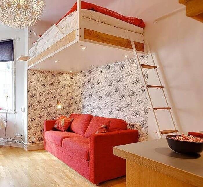 Идеи оформления спальни: подвесная кровать под потолком для дома и дачи,мастер-класс