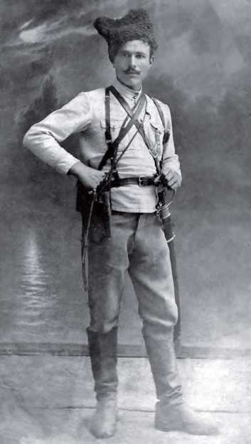 Начальник пулемётной команды 2-го Николаевского полка Семён Николаевич Потехин. 1918 г.