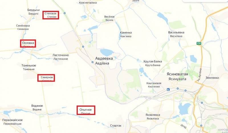 Вооруженные силы Российской Федерации постепенно оттесняют украинские формирования, стремясь взять находящуюся в Авдеевке и ее окрестностях группировку ВСУ в клещи.-2