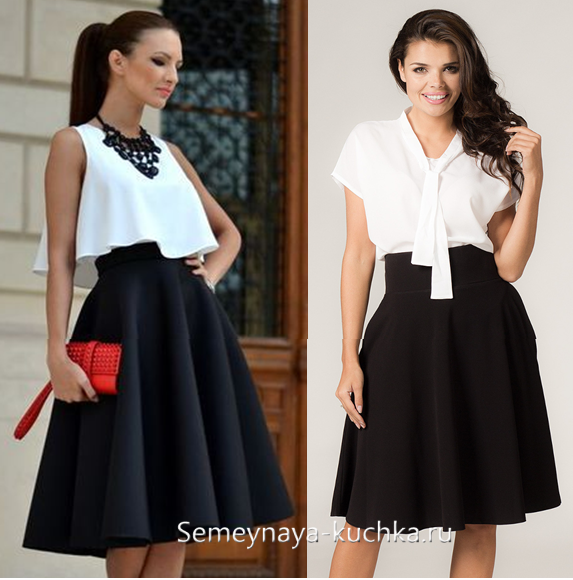 черная юбка миди