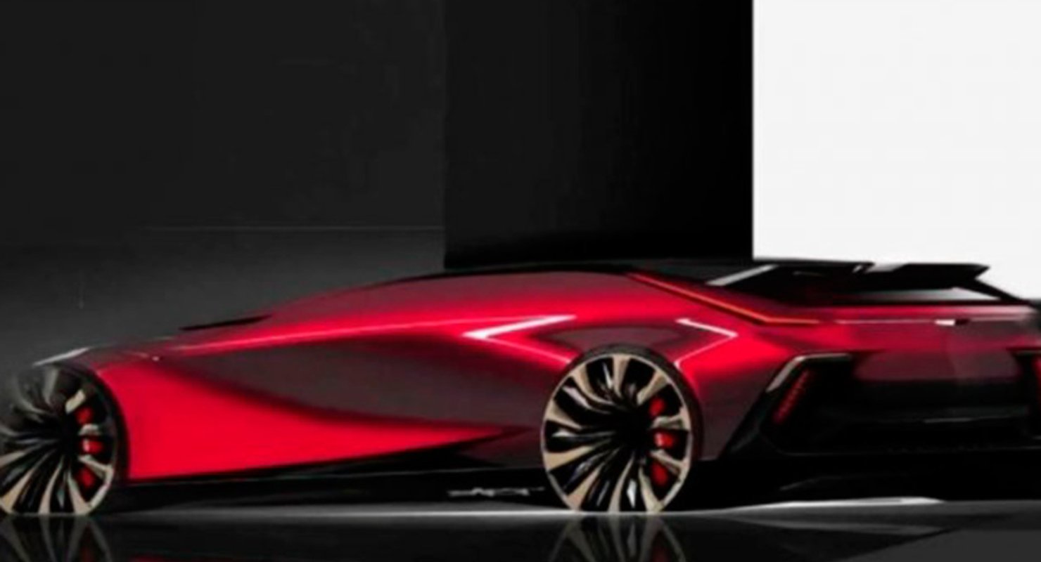 General Motors представила рендерное изображение странного автомобиля без дверей