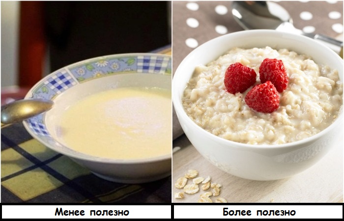 Вместо манной каши лучше готовить овсяную