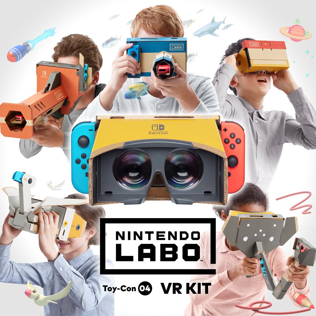 Nintendo представил новый набор Toy-Con 04: VR Kit для конструктора Labo, который позволяет приобщить детей к виртуальной реальности nintendo