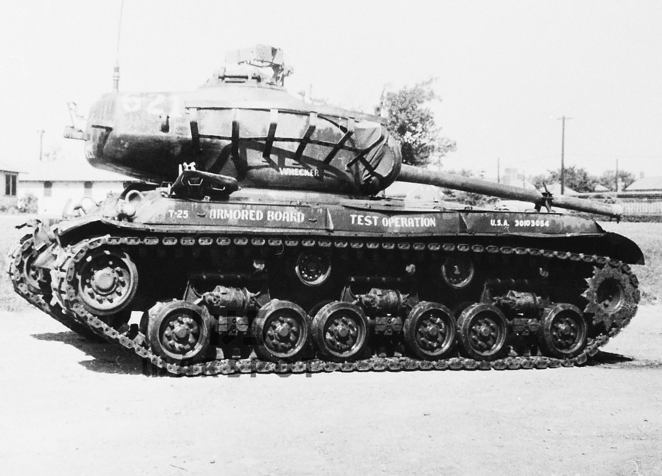 ​Второй опытный образец Medium Tank T25 в ходе испытаний в Форт-Ноксе - Промежуточный эксперимент | Warspot.ru