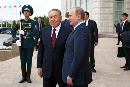 Нурсултан Назарбаев и Владимир Путин