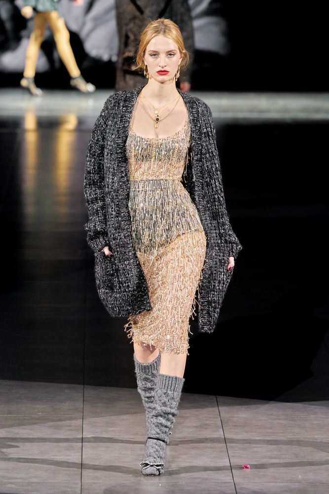 Dolce & Gabbana FW 2020 — тренд на крупную вязку коллекции, ручной, вязка, крупная, мощные, циклична, будет, всегда, машины, вязальные, промышленные, давно, когда, трендах, своей, показать, хотели, бэбиальпаки, кашемиров, материалов