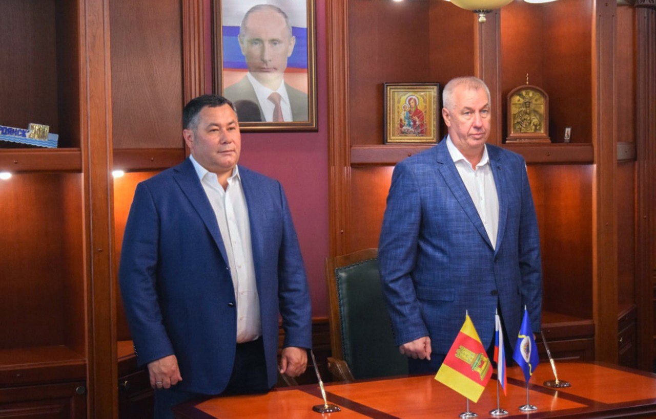 Игорь Руденя и глава администрации Бердянска Александр Сауленко подписали соглашение о сотрудничестве