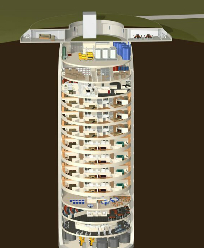 15 этажей вниз и защита от атомной бомбы: смотрим устройство бункера для миллиардеров секрете, отсеков, этажей, только, убежища, держится, собой, Спрос, скалодром, Авторы, проекта, отдельно, жильцы, подчеркивают, предусмотрен, будут, ограничены, каких, развлечениях Есть, этажи