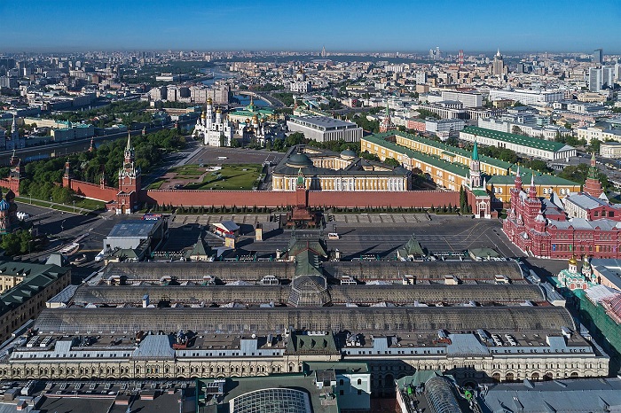 ГУМ с высоты птичьего полёта. /Фото: wikipedia.org
