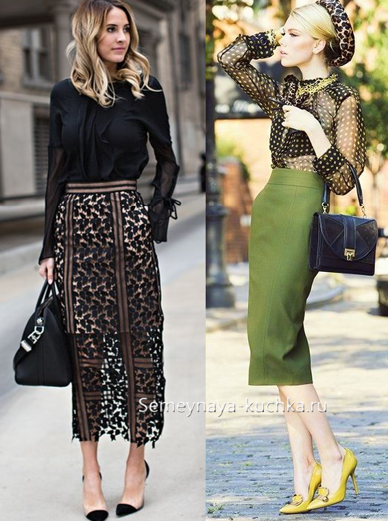 деловые юбки женские