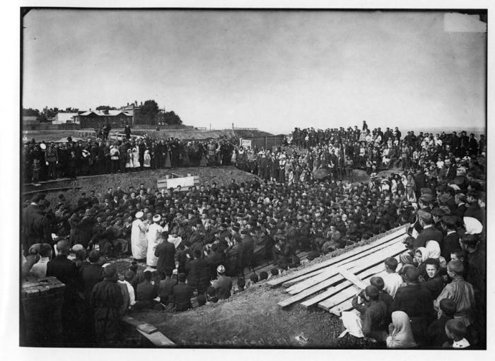 Закладка городской соборной мечети в Нижнем Новгороде, 1902 год. 