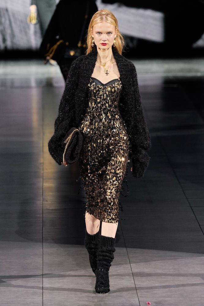 Dolce & Gabbana FW 2020 — тренд на крупную вязку dolce & gabbana,дизайнеры,коллекции,мода,мода и красота