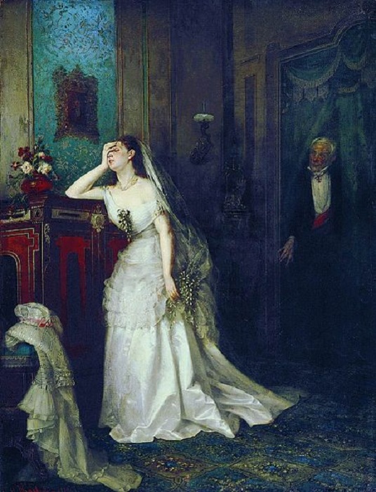 «Неравный брак». (1880). Автор: Фирс Журавлев.