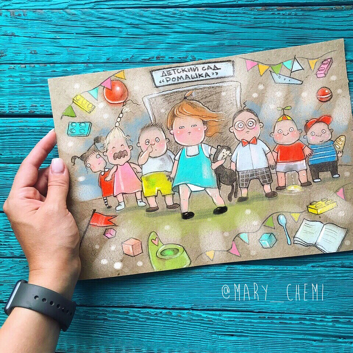 Мама 2 детей продолжает рисовать свои будни. Получается слишком жизненно Мама 2 детей продолжает рисовать свои будни. Получается слишком жизненно воспитание