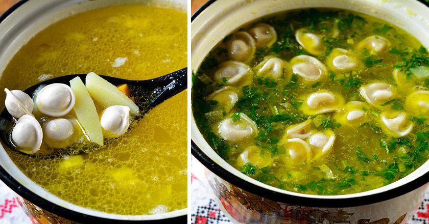 Ароматный суп с пельменями: одно из любимых блюд