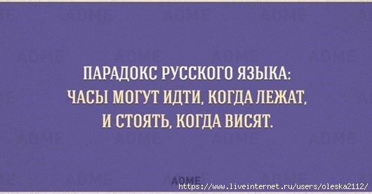 Особенности русского языка в весёлых картинках :-))) истории из жизни