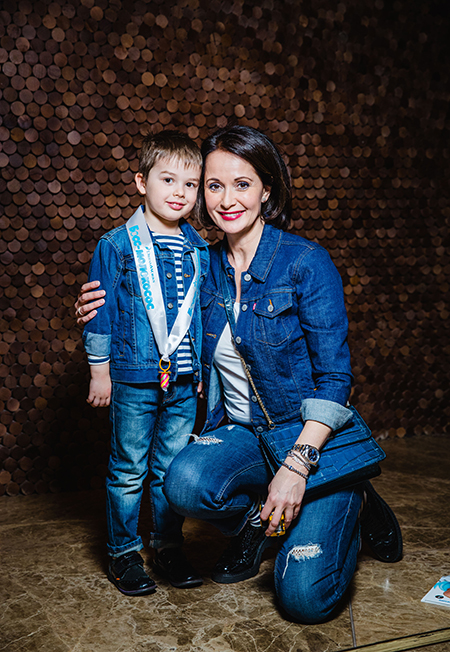 Ольга Кабо с сыном 