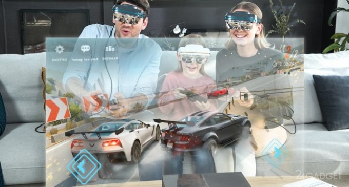 Анонсированы портативные персональные очки дополненной реальности DreamGlass 4K будущее,видео,гаджеты,ИИ,наука,приборы,техника,технологии,электроника