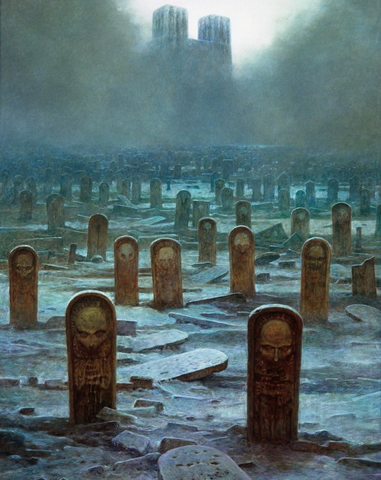 Ужасающие картины польского художника, убитого помешавшимися подростками 