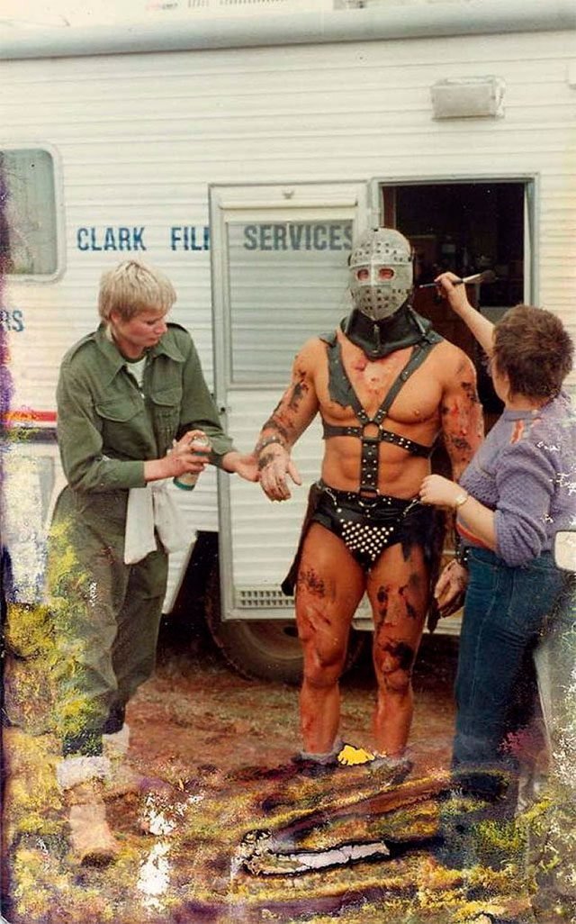 "Безумный Макс 2: Воин дороги", 1981 г.. голливуд, за кадром, кино, фото