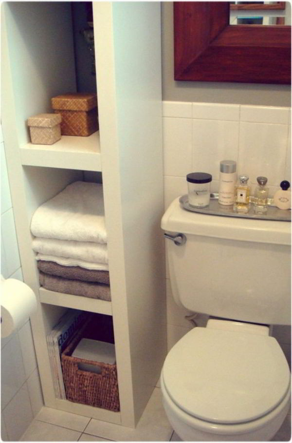 15 любопытных идей компактной системы хранения в туалете домоводство
