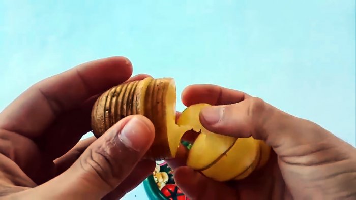 Как сделать простой нож для нарезки картофеля спиралью домоводство,сделай сам,спиральный нож