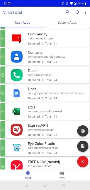 Как сканировать файлы Apk на наличие вирусов в мобильном приложении Virustotal