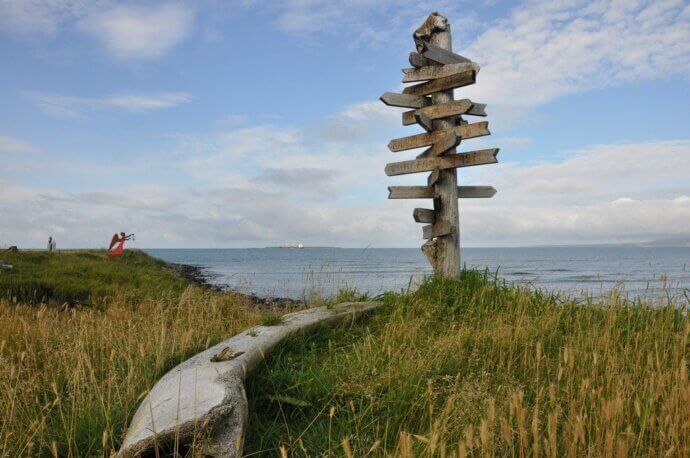 указатели на командорских островах