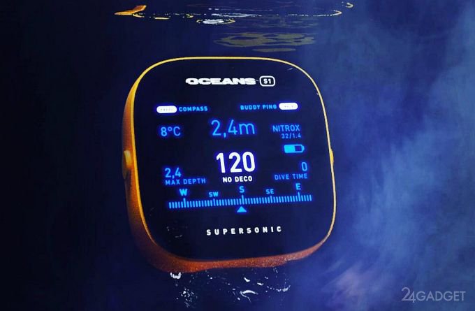 Новый гаджет поможет дайверам общаться под водой водонепроницаемый