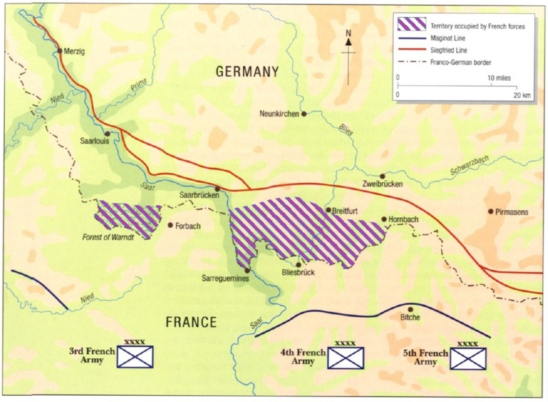 Французское наступление на Саар, 1939 год вторая мировая, вторая мировая война, история