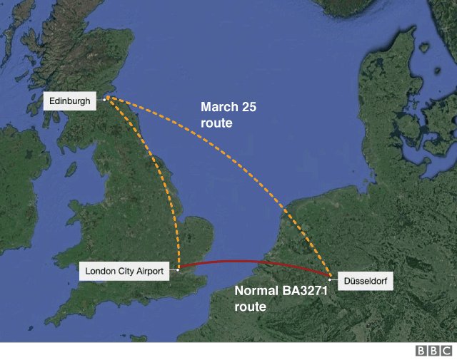 Рейс British Airways по ошибке приземлился в Шотландии вместо Германии авиаперевозки