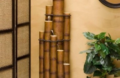 Бамбук в интерьере в вазе