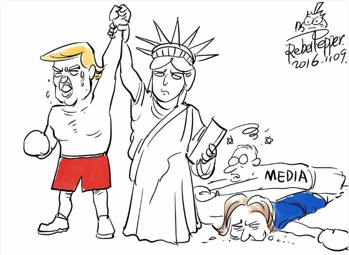 16 беспощадных иллюстраций, разносящих в пух и прах политику Трампа. 16 беспощадных иллюстраций, разносящих в пух и прах политику Трампа.