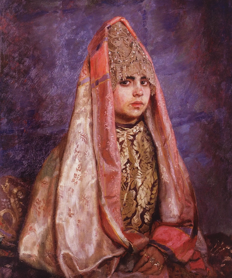 В.М. Васнецов, «Боярышня (Портрет В.С.Мамонтовой)», 1884