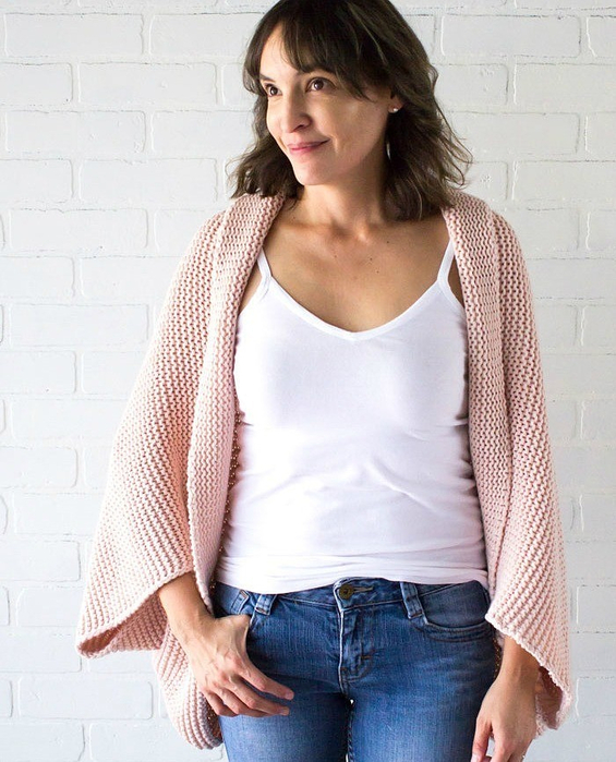 Кардиган кокон без выкройки Кардиган кокон без выкройки накидка кокон