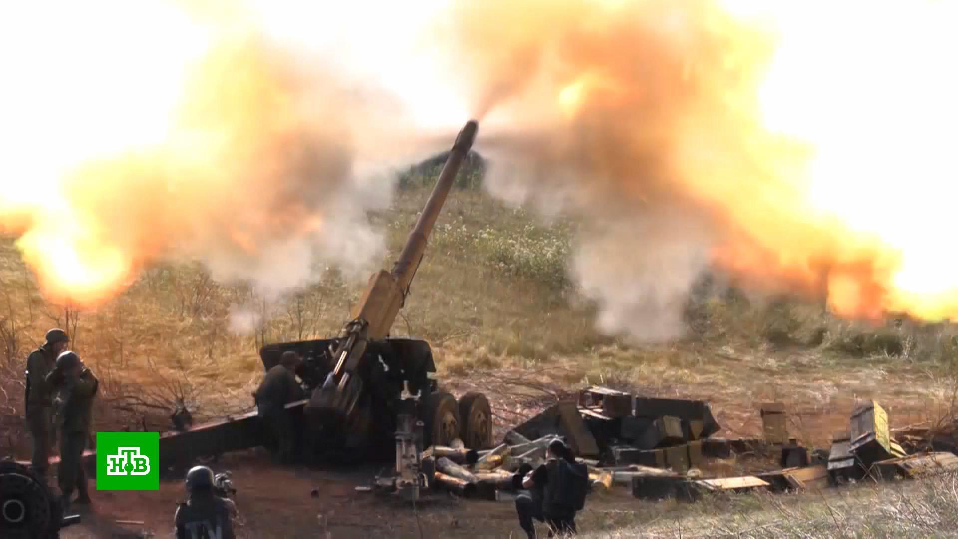 Артиллерия ЛНР круглосуточно уничтожает укрепрайоны ВСУ: видео